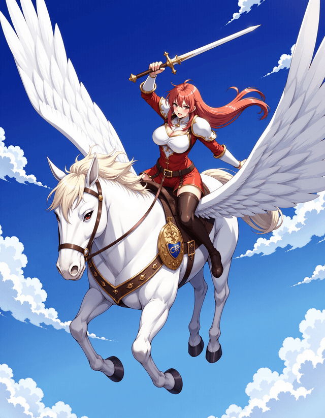 Pegasus knight / ペガサスナイト (Fire Emblem) Pony/Flux/IL/NAI